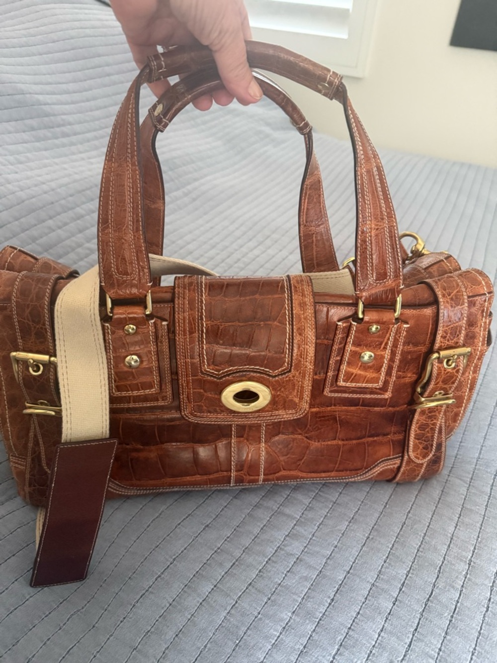 Rare Coach Alligator Vintage Hamptons Carryall 11090 orig. $13,000! - Picture 3 of 8